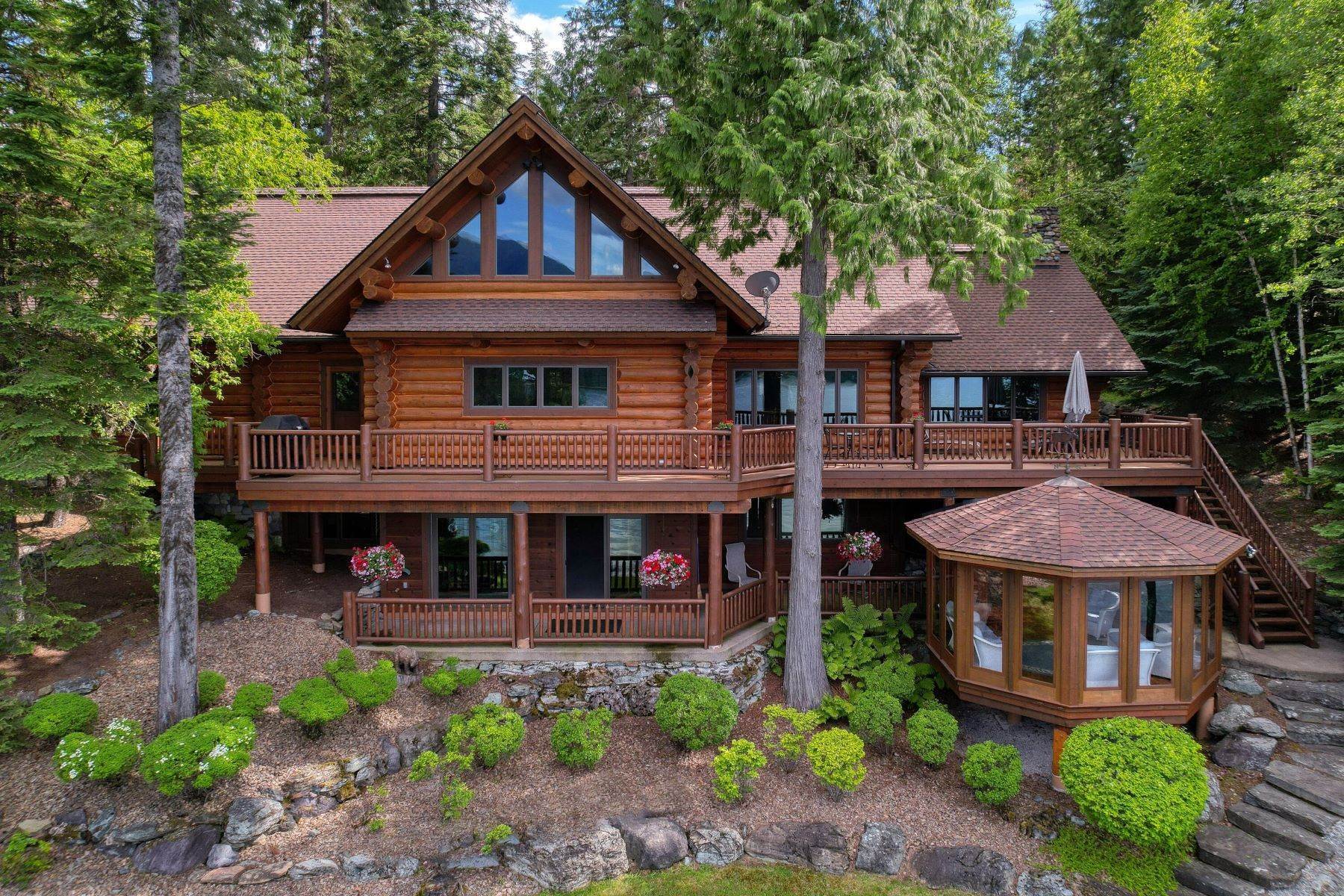 Property for Sale at Majestic Home on Swan Lake 17292 West Swan Shores Road Bigfork, Montana 59911 United States